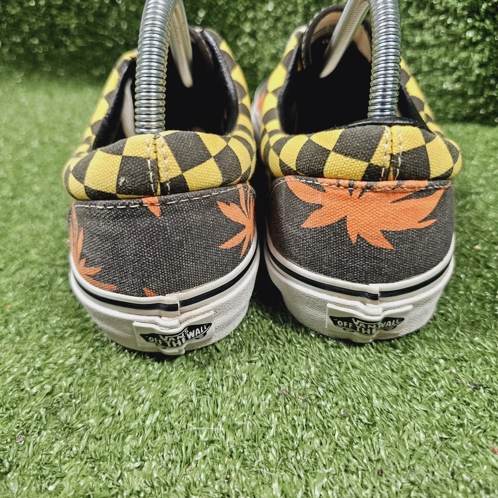 VANS Era Van‎ Doren Off the Wall Orange Palm Athletic Skate Sneakers Mens Size 8